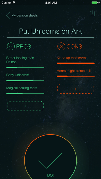 Pros vs Cons app Screenshot 2