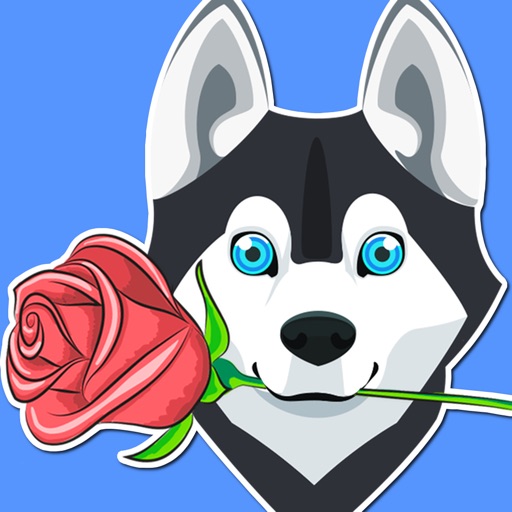 HuskyMoji - Siberian Husky Emoji Keyboard Stickers