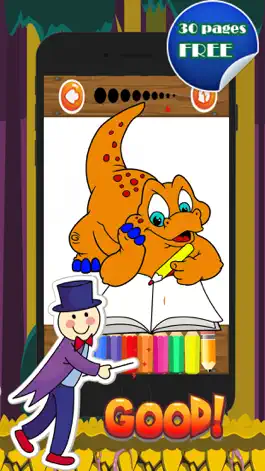 Game screenshot Dinosaur Painting Color For Kindergarten Fun Game apk