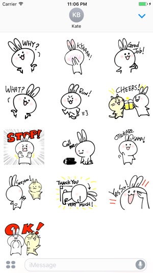 Anwyll The Little Cute Bunny Stickers(圖3)-速報App