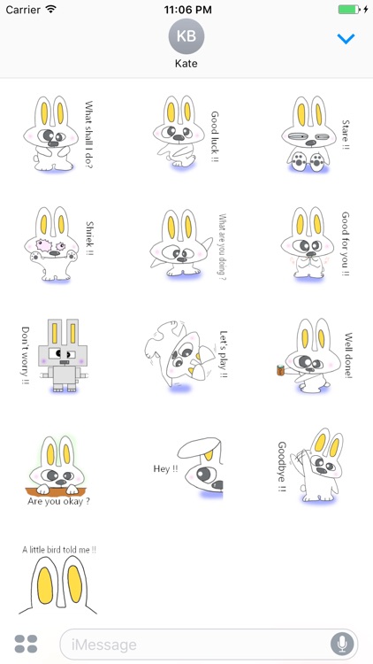 Ford The Cutest Bunny English Stickers