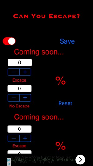 Escape Rate Tracker