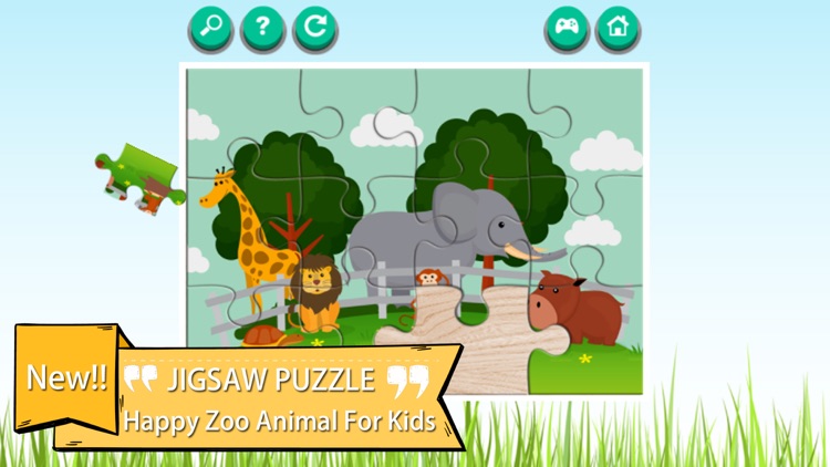 Zoo Animals Cartoon Jigsaw Puzzle Games screenshot-3