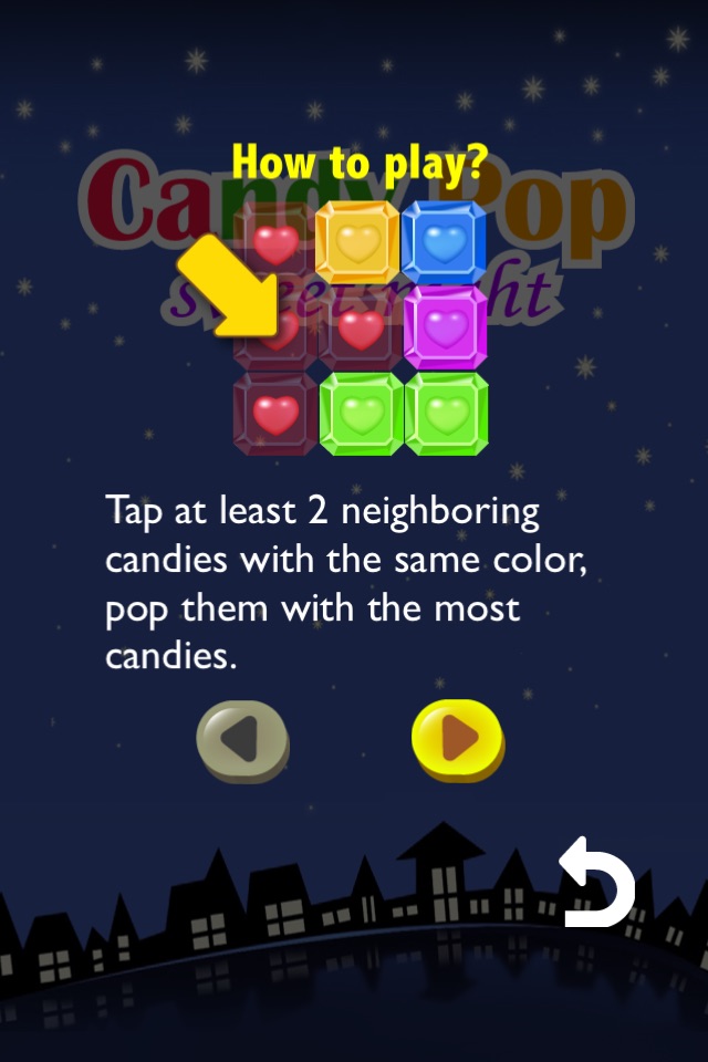 Candy Pop : Sweet Night screenshot 2