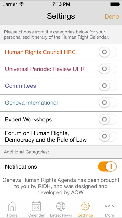 Geneva Human Rights Agenda