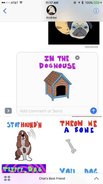 Chat's Best Friend - Animated Dog Stickers