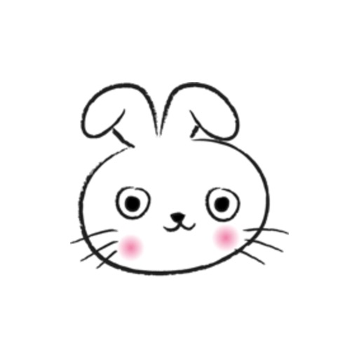 Round Face Rabbit stickers by wenpei icon