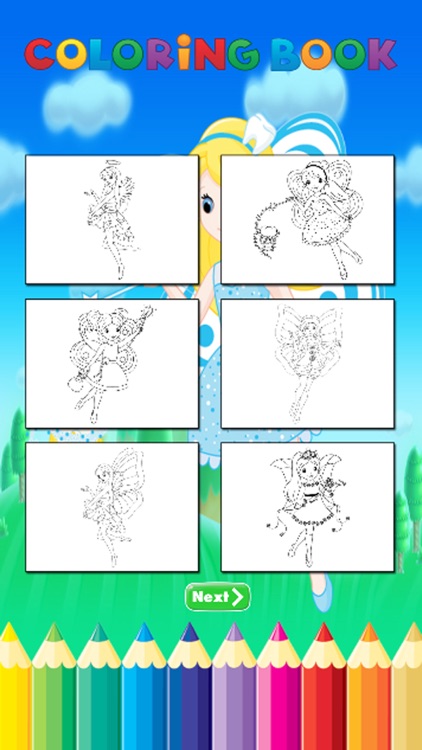 Fairy Princess Coloring Book - Art for Kid