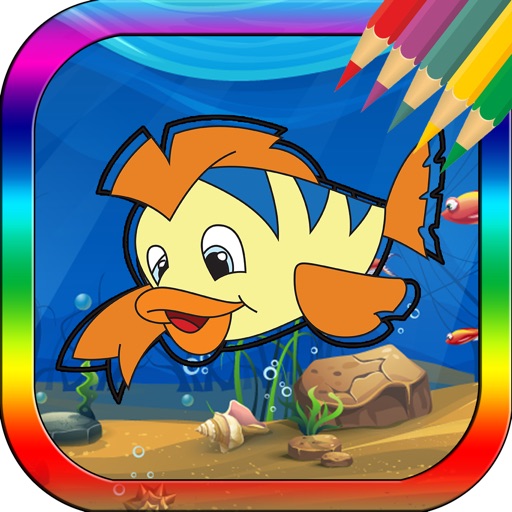 Fantasy UnderWater Coloring Book for Toddlers Game