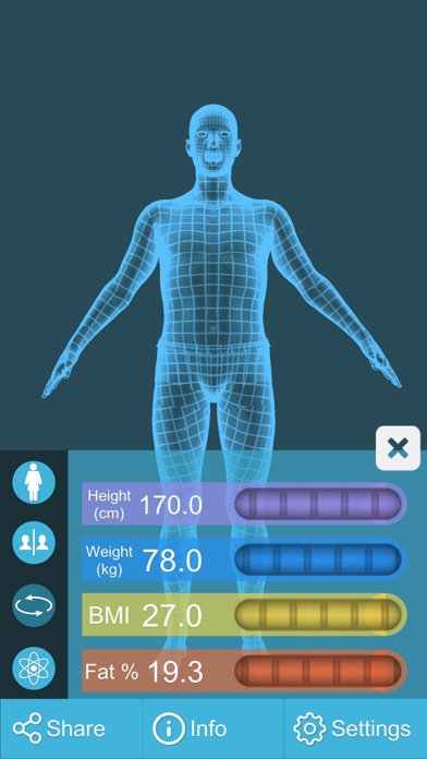 BMI 3D Pro (Body Mass... screenshot1