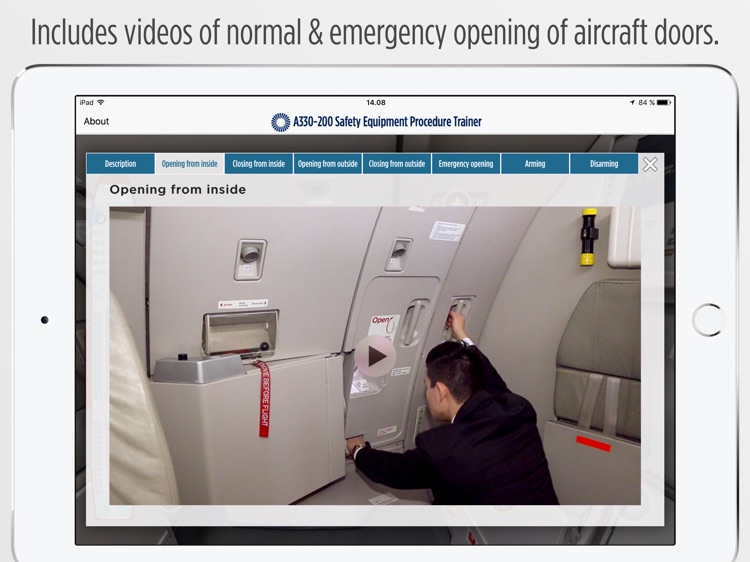 Airbus A330200 Safety Equipment Procedure Trainer by Aviation eLearning