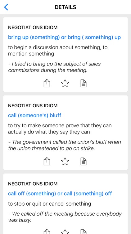 Negotiation & Business idioms