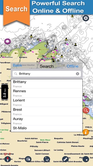 Boating Brittany Nautical Maps(圖3)-速報App