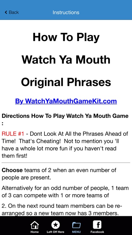 Mumble Mouth Game Phrases