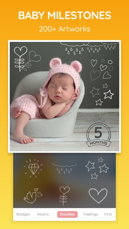 Newborn - Baby Milestones Photo Editor