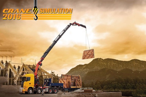 Crane Simulation 2016 : 3D Town Construction Game screenshot 2