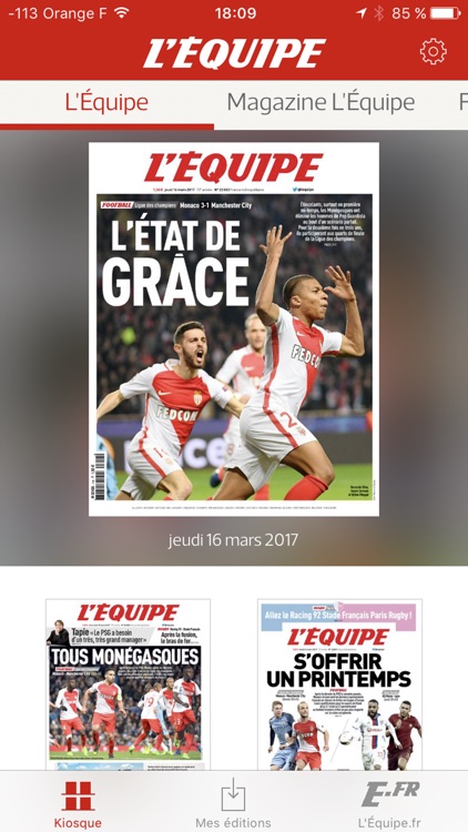 le journal L'Équipe