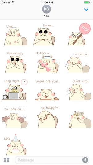 Dewey The Cutest Beaver English Stickers(圖3)-速報App