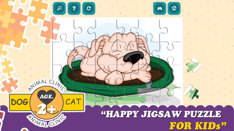 Cats And Dogs Cartoon Jigsaw Puzzle Games