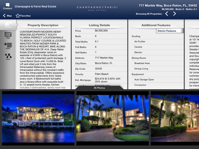 Champagne & Parisi Real Estate for iPad(圖4)-速報App