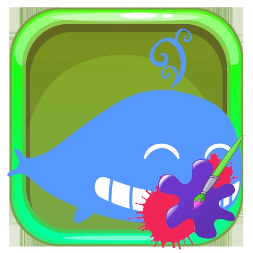 Coloring Books-Drawing game Dolphin  for kids icon