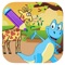 Dinosaur And Giraffe Coloring Book Games Version