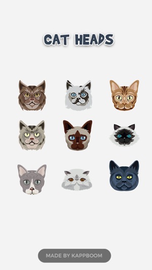 Cat Heads Emoji Stickers