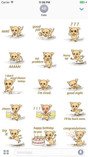 Opie The Crazy Chihuahua Stickers(圖2)-速報App