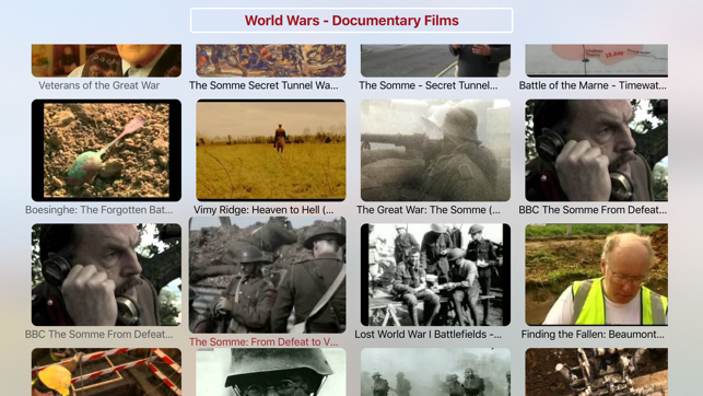 World Wars Documentary Films