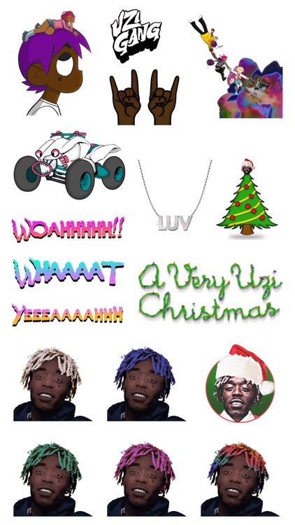 Lil Uzi Vert: A Very Uzi Christmas Sticker Pack