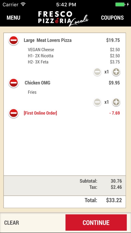 Fresco Pizzeria Locale screenshot-4