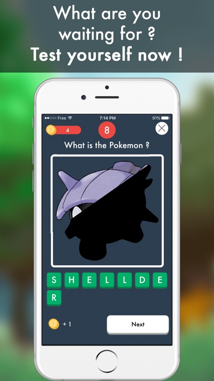 PokeQuiz - Guess the Pokemon Trivia Quiz Game screenshot-3