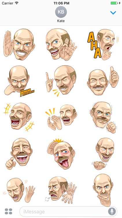 Mr. Bald Head Stickers