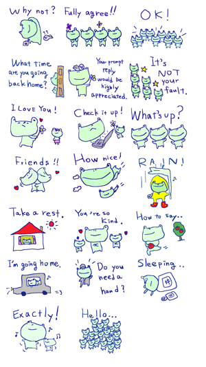 Cute Frog Stickers!!(圖2)-速報App