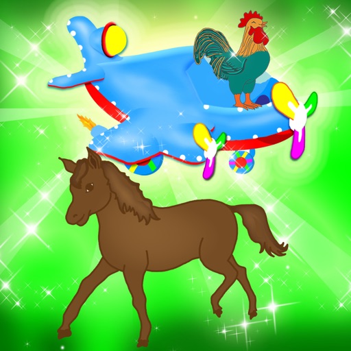 Farm Animals On The Road Run And Jump icon
