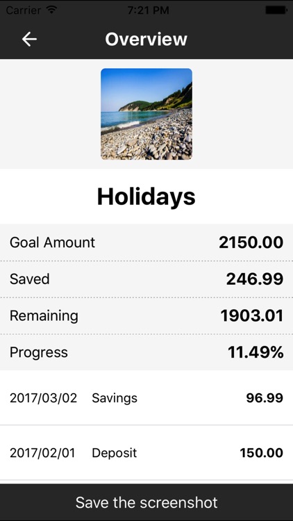 Savings Goals App 2 + Saving Money Tracker, Saved!