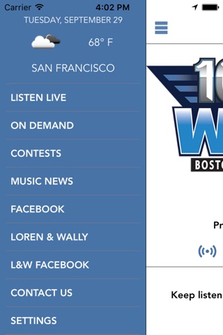 105.7 WROR screenshot 2