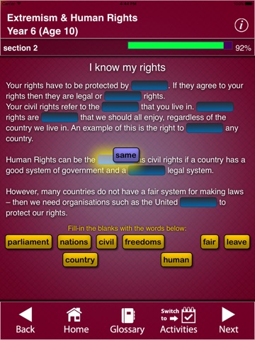 Extremism and Human Rights - Year 6 (Age 10) screenshot 4