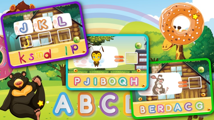 Donut Abc Learning Animals And Letters Game