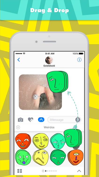 Weirdos stickers by Goldie Bold