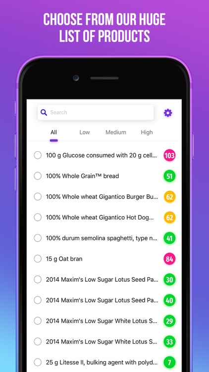 Glycemic Index Tracker Pro - Low Carb Diet Manager