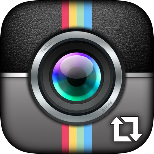 Repost + Image editor for Instagram with PackeD Icon