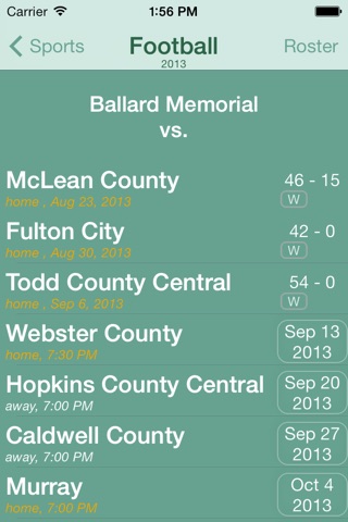 Ballard Memorial HS Athletics screenshot 2