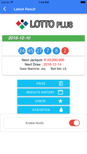 lotto plus previous results