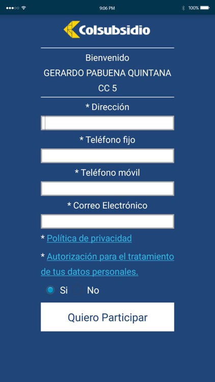 Actualización Colsubsidio