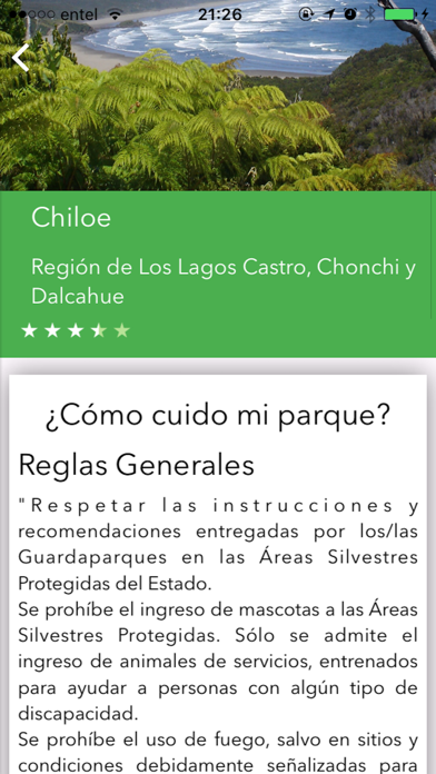 Parques Nacionales de Chile screenshot 4