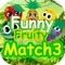 Play and enjoy Funny Fruity Match 3 game for free can Play with no wifi or data