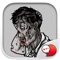 This is the official mobile iMessage Sticker & Keyboard app of Jookgru Zombie Character