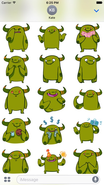 Marvin the Monster Stickers - Ogre emojies! screenshot-3