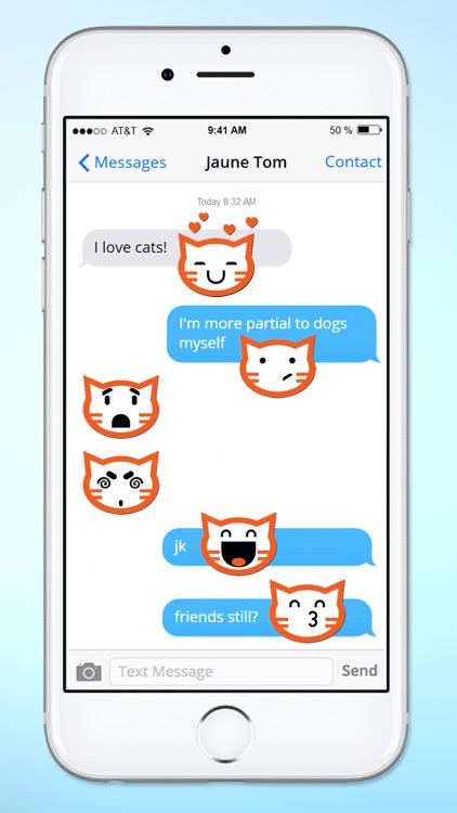 Cat Faces Emoticons Sticker Pack